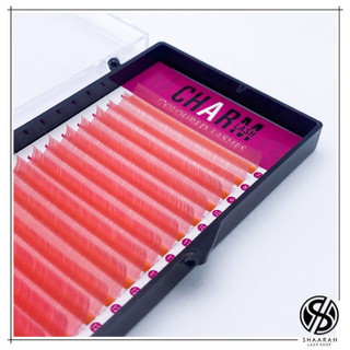 پالت مژه اکستنشن رنگی چارم D0.07 مدل Pink