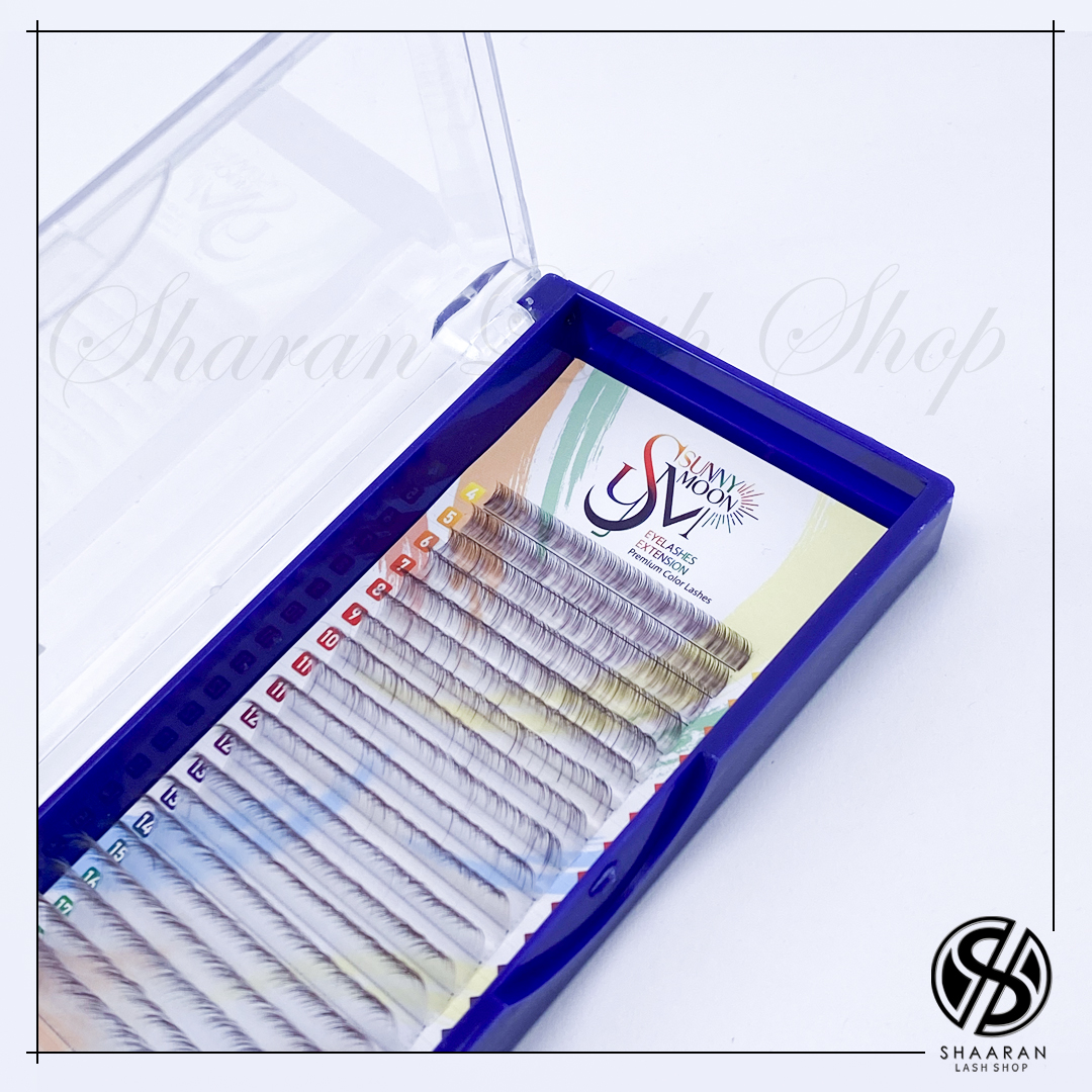 پالت مژه اکستنشن سانی مون آمبره سفید مشکی